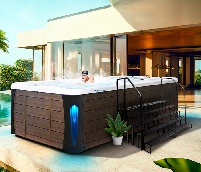 Calspas hot tub being used in a family setting - Olathe